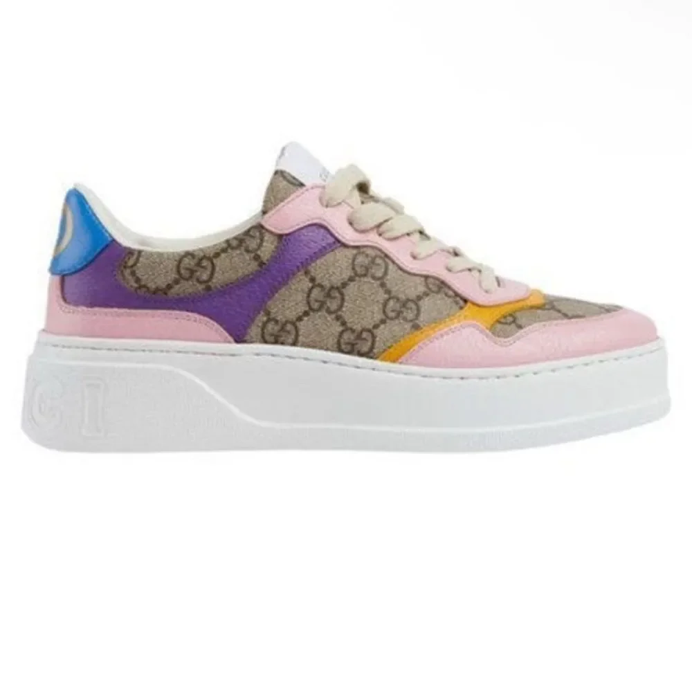 Brand new with box Gucci Pink and Purple Platform Sneakers size 11